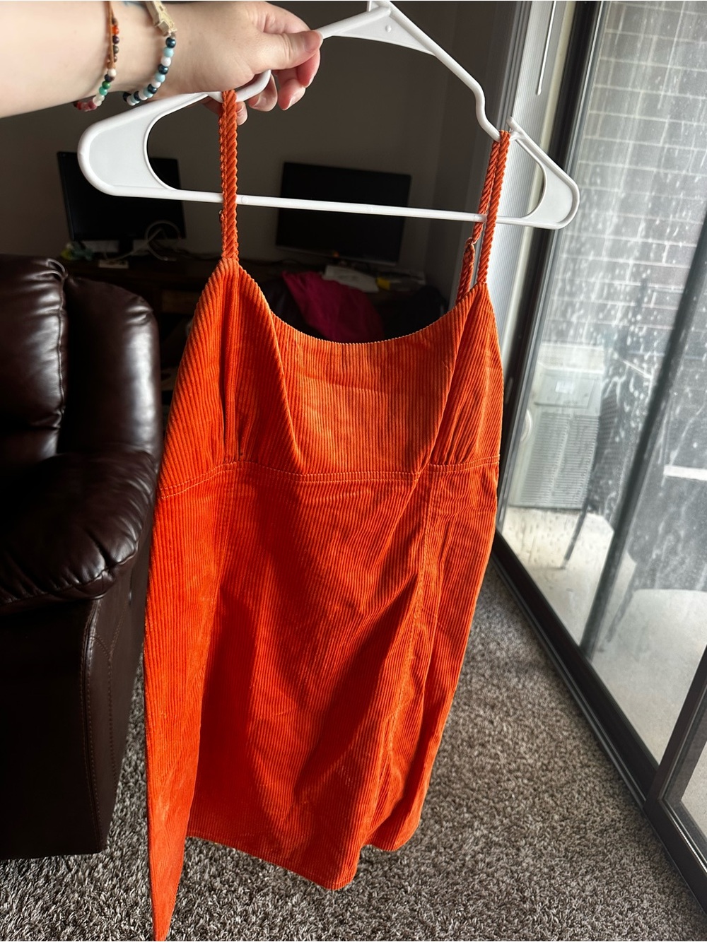 Orange Corduroy Slip Dress Target Wild Fable